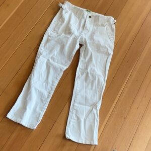 Anthropologie White Cotton Jeans